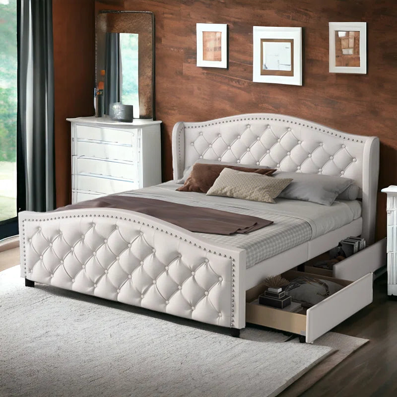 Aguadilla Upholstered Double (4'6) Storage Bed