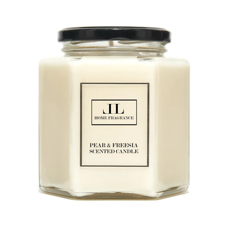 Pear and Freesia Scented Jar Candle